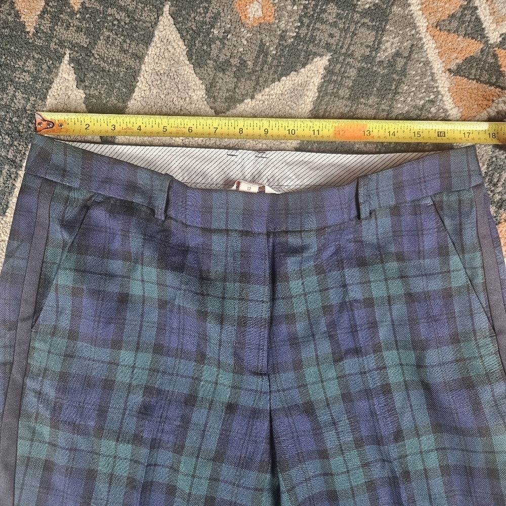 Brooks Brothers, red fleece green&blue plaid women dress  pants. - Picture 10 of 10